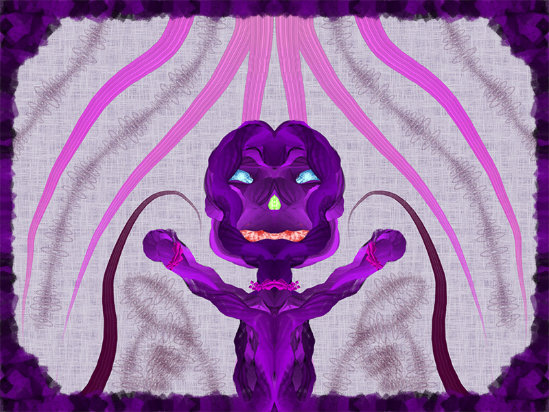 Scribblify App Artwork - Purple Monster