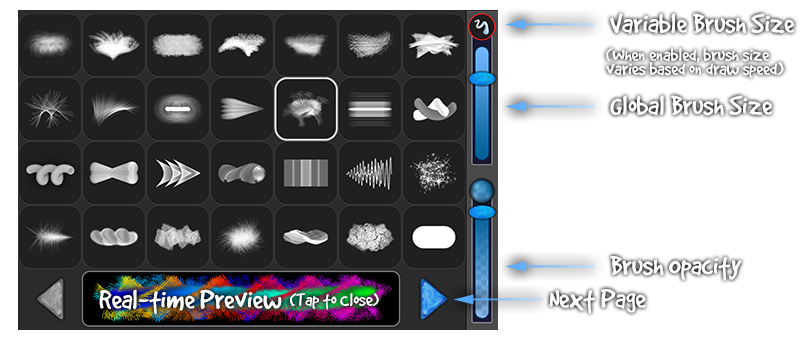 Scribblify Brush Picker Overview